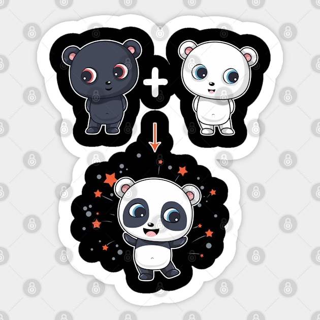 Fusion Bear And Polar Bear To Panda Bear Sticker by CrissWild